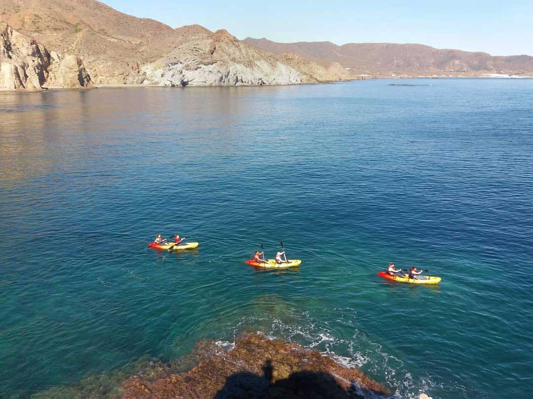 Kayak en Cabo de Gata calas