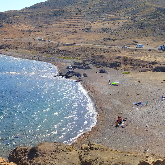 Playa Piedra Galera Cabo de Gata-níjar